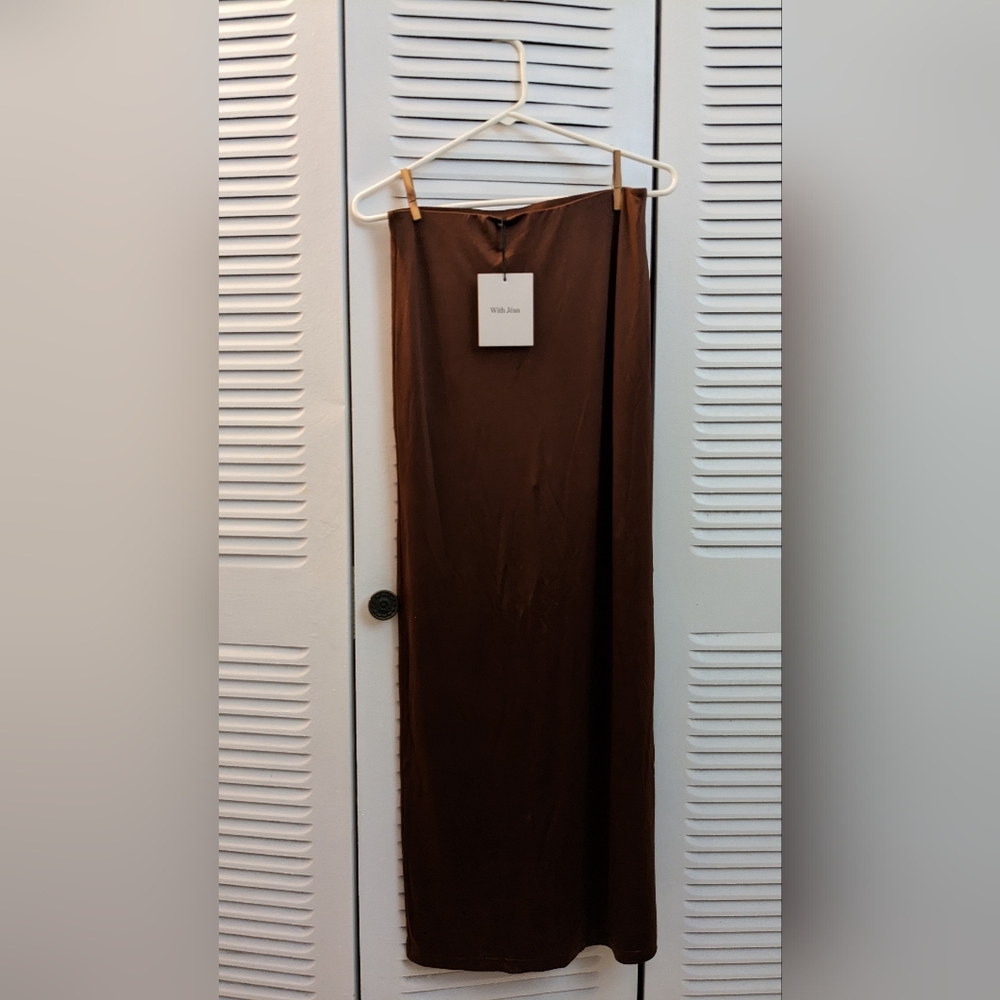 With Jean Maxi Skirt